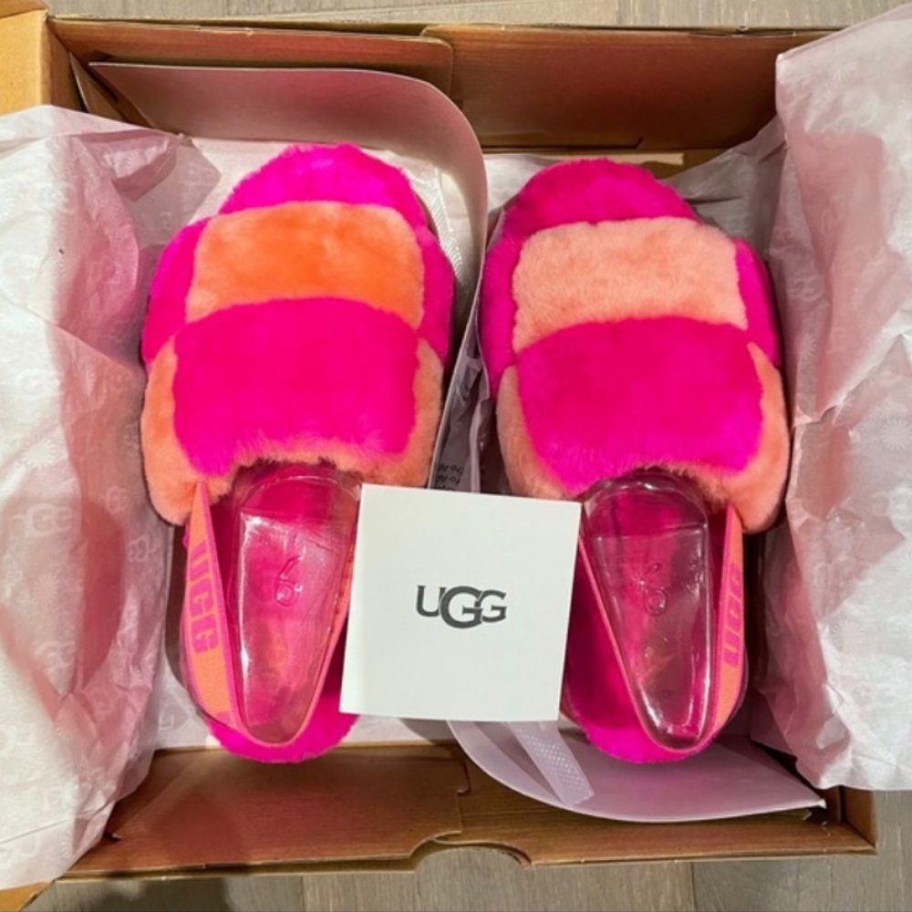 UGG Disco Checker Slide Vibrant Platform Slides - Picture 14 of 16